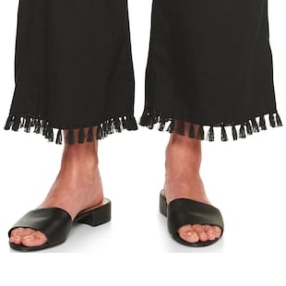 Banana Republic Blake Tassel Hem Crop Pant - Picture 2 of 8